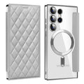 Suitable for a36 samsung s26ultra ya shield small fragrance magnetic leather case mobile phone case s24 all-inclusive flip protective cover