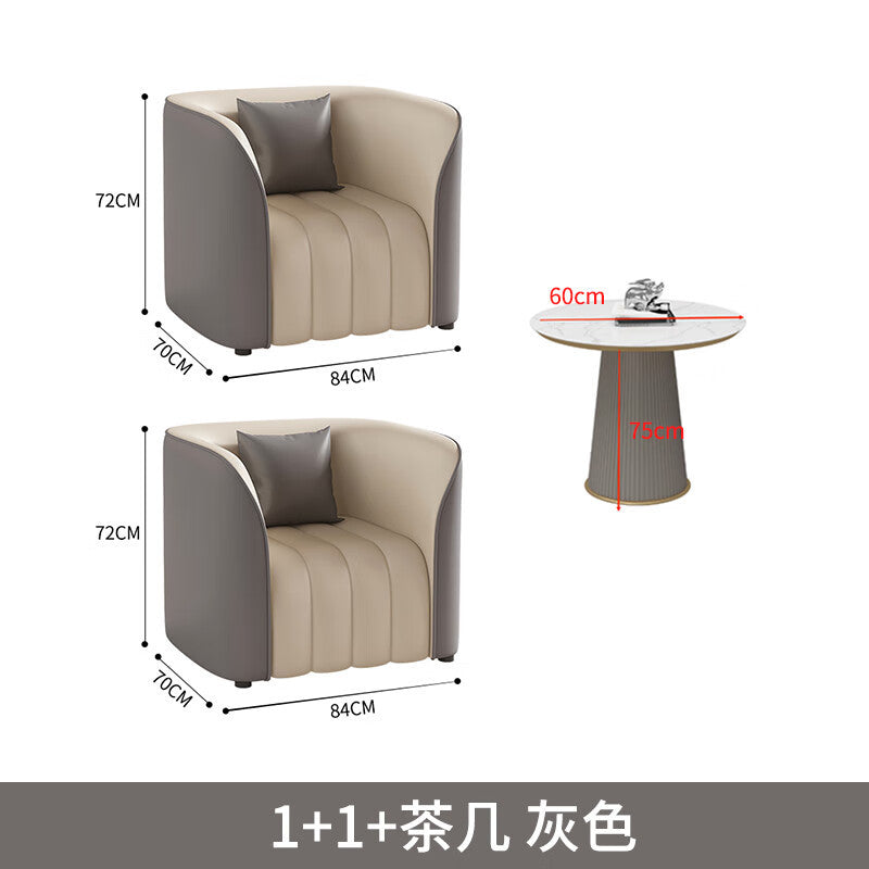 Saint-ly minimalist light luxury hotel lobby sofa set - lounge area, office reception area, meeting & negotiation space