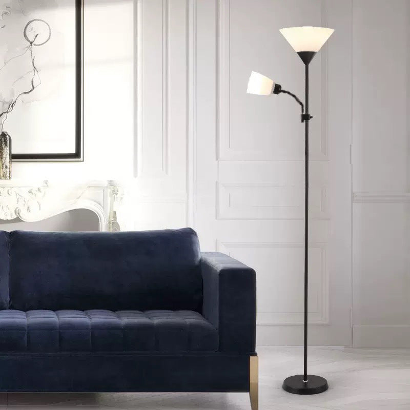 Double-head floor lamp - nordic style for living room, bedroom, american minimalist, postmodern creative bedside standing lamp
