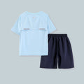 【ice silk quick-dry】new summer men's and women's sporty quick-dry perforated breathable t-shirt and shorts set