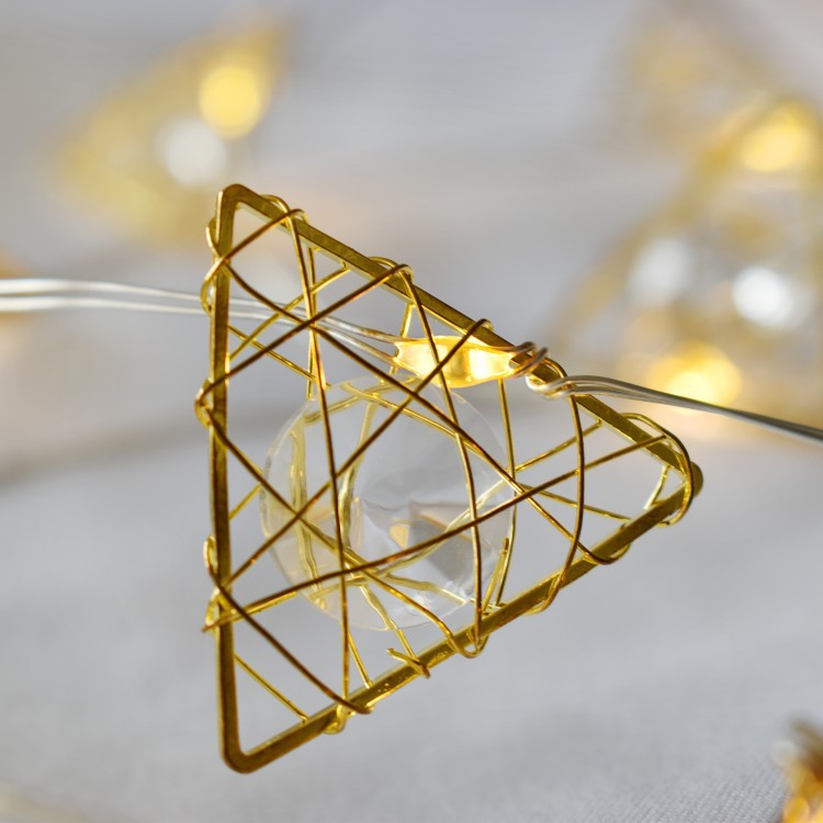 LED love copper wire string light Christmas party decoration battery box copper wire light holiday arrangement Bobo ball string light