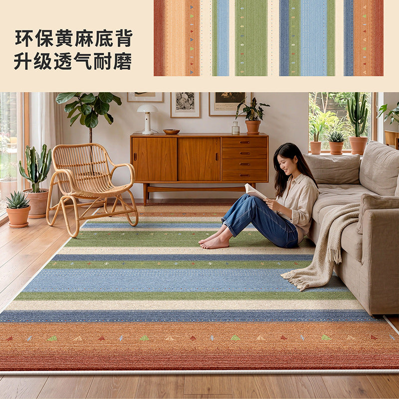 Carpet living room bauhaus blue new arrival dopamine jute coffee table thickened soundproof floor mat bedroom bedside mat