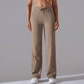 Naked new waistband drawstring loose pants high waist body shaping yoga clothes large flap pocket pants on both sides sports wear fitness pants