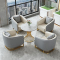 Luxury hotel lobby meeting table and chair set, sales office sofa, business reception area, rest area - one table with four chairs