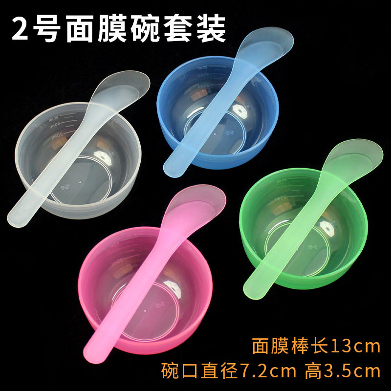 Beauty mask tool set #2: mask bowl + mixing spoon & spatula, makeup bowl, beauty supplies, spa mask mixing bowl set