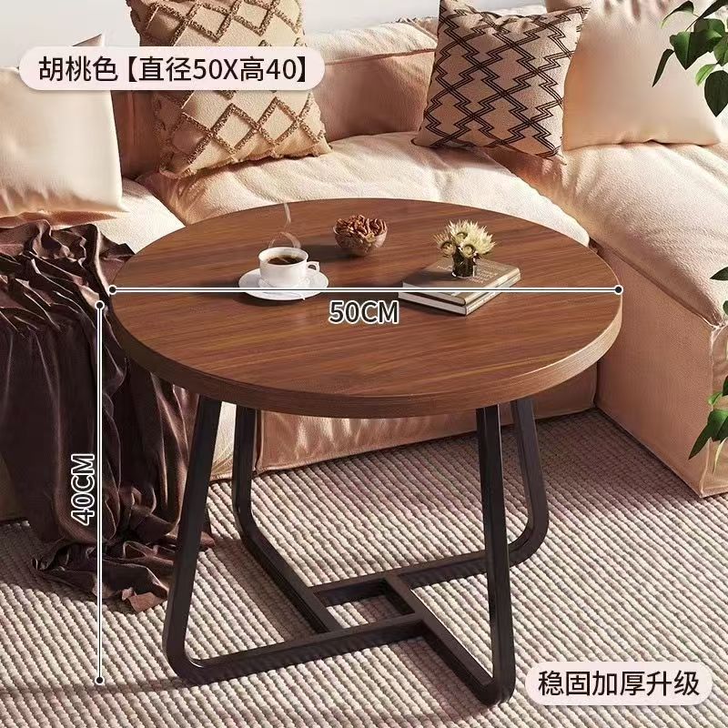Medieval style creative coffee table oval casual small apartment living room tea table popular special-shaped cut out log tea table