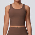 New arrival cross-border brushed yoga tops with chest pad fitness bra women's beautiful back sports intimatesbubble wrap vest outwear