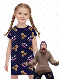 Rumi same style nightgown kpop witch girl girl cute cosplay bear and toot train dress