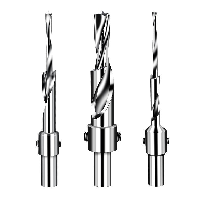 Baolian woodworking salad drill countersunk screw drill bit secondary step countersunk drill hole opener high speed steel drill core mother drill