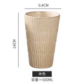 Ins creative bamboo pattern tall mug - large capacity milk & coffee cup for home, office, and large-sized drinking cup