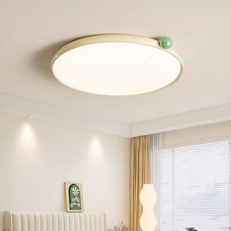 Cream wind bedroom light French red bean master bedroom light Zhongshan lighting modern simple restaurant children's room ceiling light