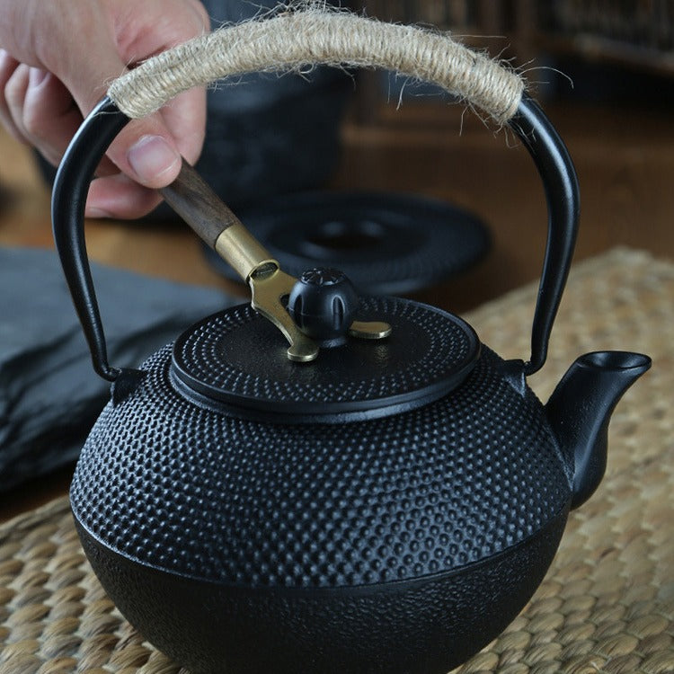 Household peripheral stove tea making special iron kettle japanese style handmade water kettle outdoor camping style tea kettle cast iron tea kettle