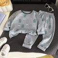Autumn and winter kids' underwear set, baby lycra cotton thermal underwear, boys' and girls' base layer pajamas, loungewear, children's clothing