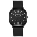 Shangmei new arrival cross-border square alloy shell silicone strap medieval style watch digital quartz unisex watch