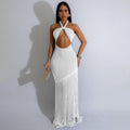 Hot-selling  fashion: european and american summer dresses - tassel trim, bandage strapless dress, new arrival