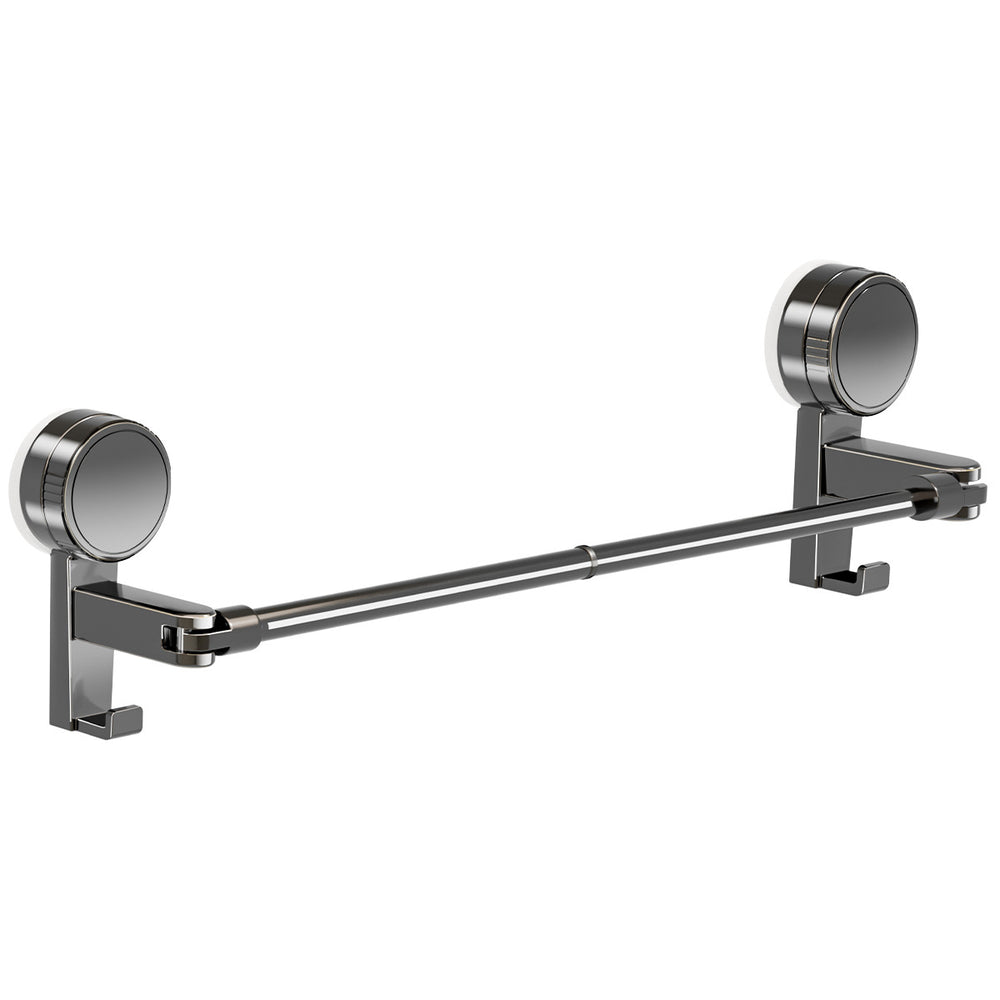 Suction cup extendable towel rack - no drilling required, bathroom hook, bathroom accessory organizer, towel bar, storage rack