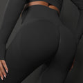 seamless smiley high-waisted tight yoga pants peach lift butt training yoga leggings sports running fitness pants for women