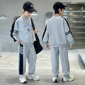 Boys' casual hoodie set - new  spring/autumn collection - kids' two-piece outfit - boys' activewear - spring fashion - trendy brand