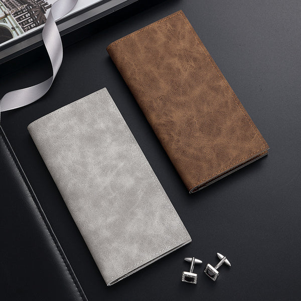 Men's wallet long ultra-thin youth multi-card casual wallet card bag new trendy student integrated retro wallet