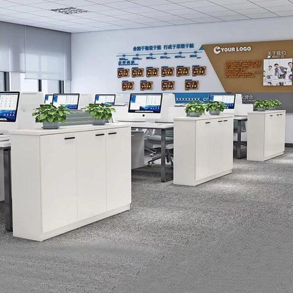 New Office Desk Side Cabinet Partition Cabinet Low Cabinet Locked File Information Cabinet Workshop Half Wall Fence Cabinet Cover CP