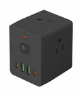Us standard 3-prong power strip with multi-outlet usb cube, 2pd, us plug for mexico, usa, and canada