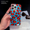 New leopard print big hole glacier phone case for apple 16 pro max, anti-drop iphone 17 fashion protective cover