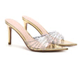 2026 summer french pointed-toe clear tpu sandals & slides - women's outdoor wear, stiletto heel, single strap with rhinestone embellishments, breathable
