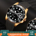 Wholesale in-stock green submariner watch for men, luminous waterproof watch, stylish casual automatic quartz watch for male students