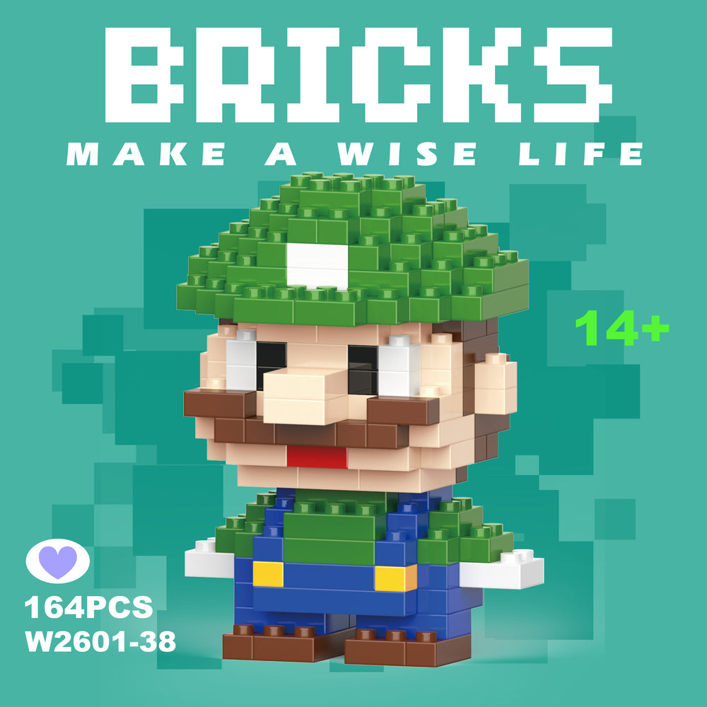 Compatible with lego bricks, children's educational blind box figurines, assembly toys, gifts, micro-pellet building blocks for boys and girls