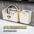 Wall-mounted disposable face towel storage box for bathroom vanity - soft cotton facial tissue & wipe organizer