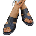 summer new arrival: women's plus-size flat slippers for cross-border e-commerce. wholesale available. dropshipping to  and . (price difference: $0.67)