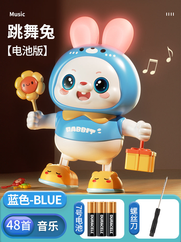 Infant & toddler light-up musical swinging bunny dancing educational early learning soothing toy - sound & motion - perfect birthday gift for boys & girls