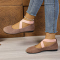 plus size suede cross elastic band round toe lazy flatssummernew arrivalflats beanie shoes in stock wholesale
