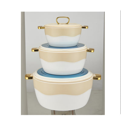 Direct from the factory: stainless steel insulated food containers for cross-border e-commerce. includes a large-capacity insulated pot and a three-piece kitchenware set