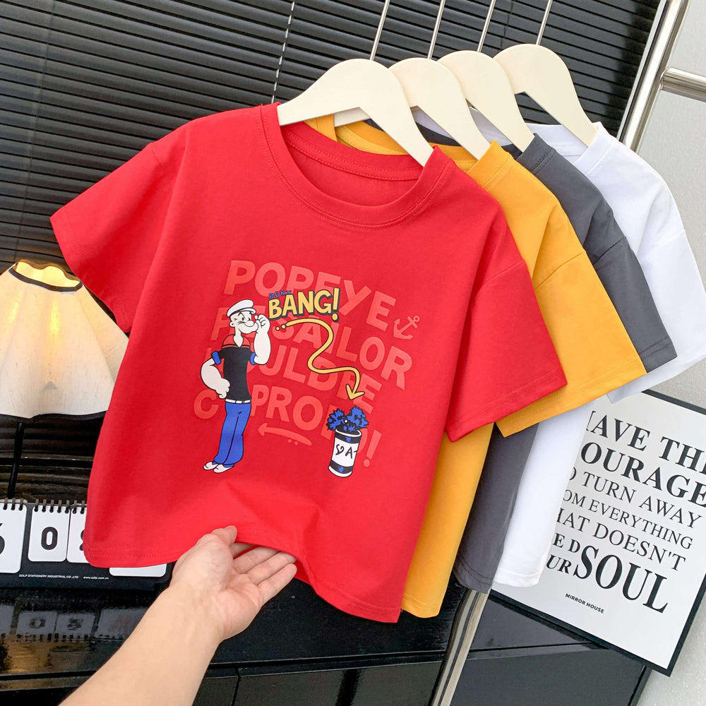 【summer new arrivals】 summer collection: ice silk t-shirts for boys and girls - breathable, sweat-wicking, watermark design, premium quality