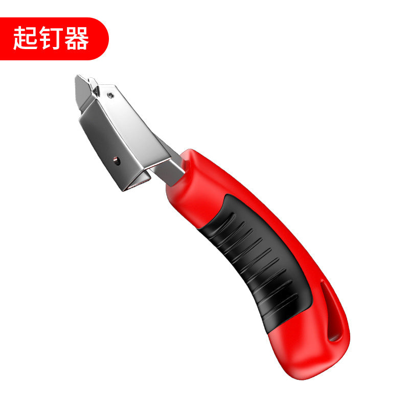 Code nail gun manual U-shaped nail gun wooden tray wooden frame packing box manual large size nail gun wooden box N nail gun Jieke four-purpose