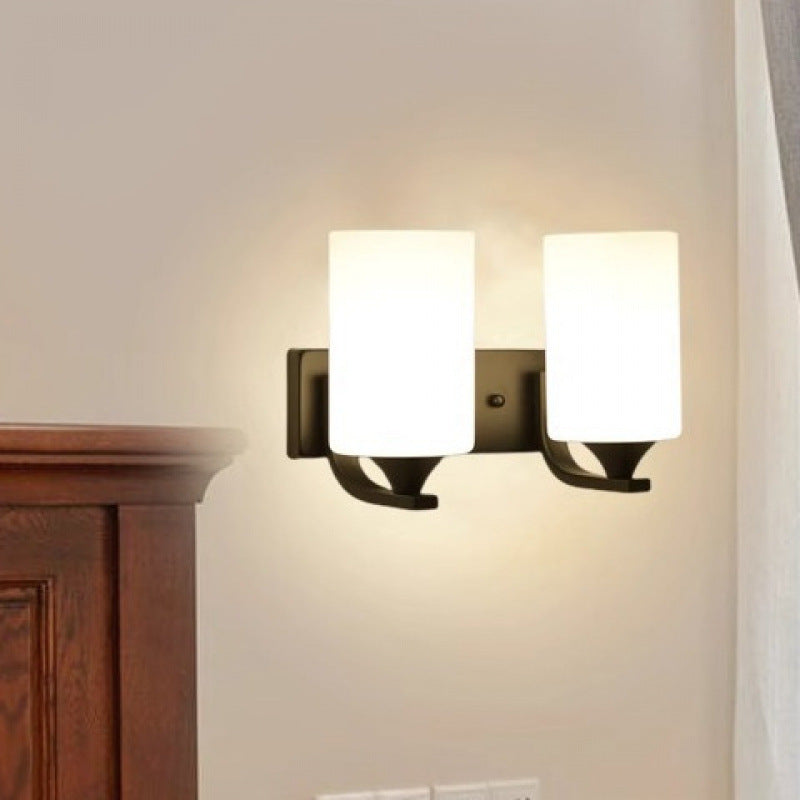 Wall lamp bedroom bedside lamp new simple modern living room background wall lamp light luxury creative staircase aisle balcony lamp