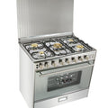 900 wide five 5 air outlet five burner stove conjoined oven liquefied for homeall-in-one stove gas upright oven
