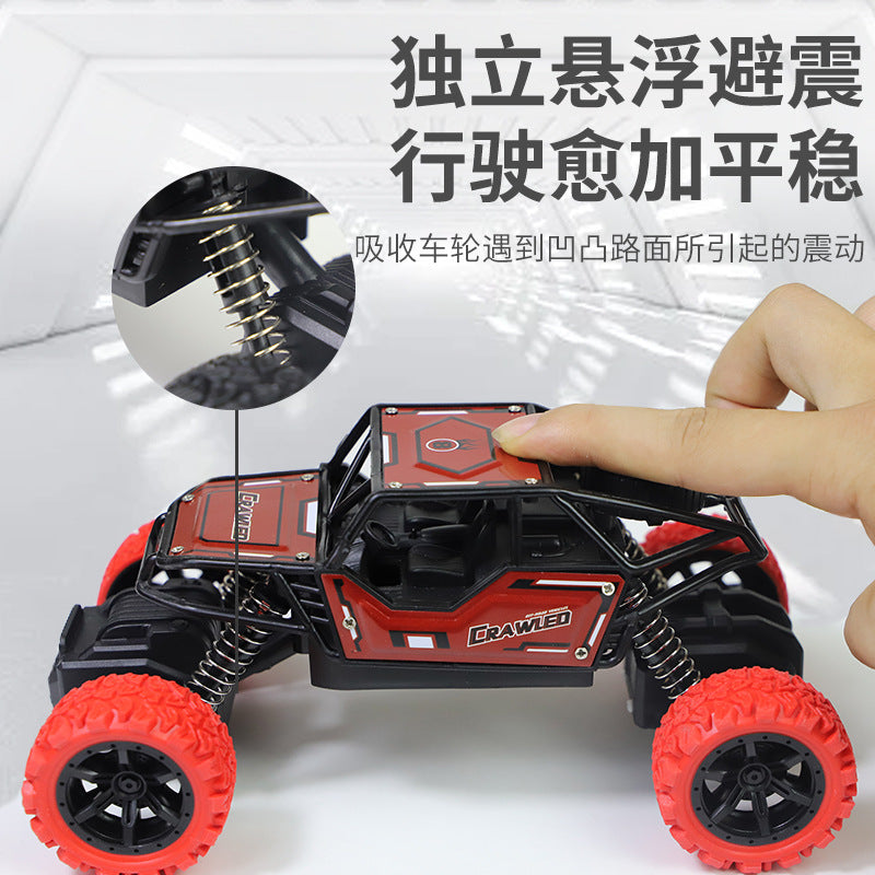 Kids' large alloy pull-back off-road vehicle - shock-absorbing, durable, four-wheel drive, big-wheel climbing car model toy - perfect for street vendors