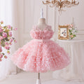 Girls' princess dress mesh children's formal dress for little and middle-aged children, host, performance, birthday party, piano recital costume, kids' skirt