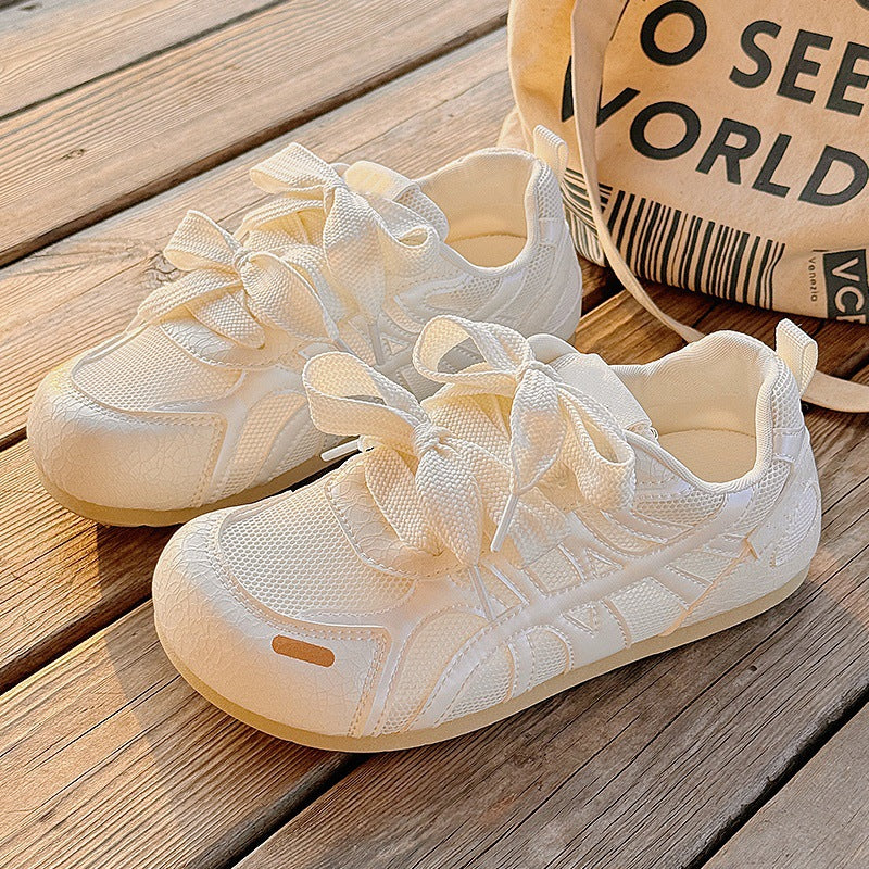 Hollow breathable white shoes women's 2026new arrivalsummer mesh german training soft bottom not tired feet casual sports