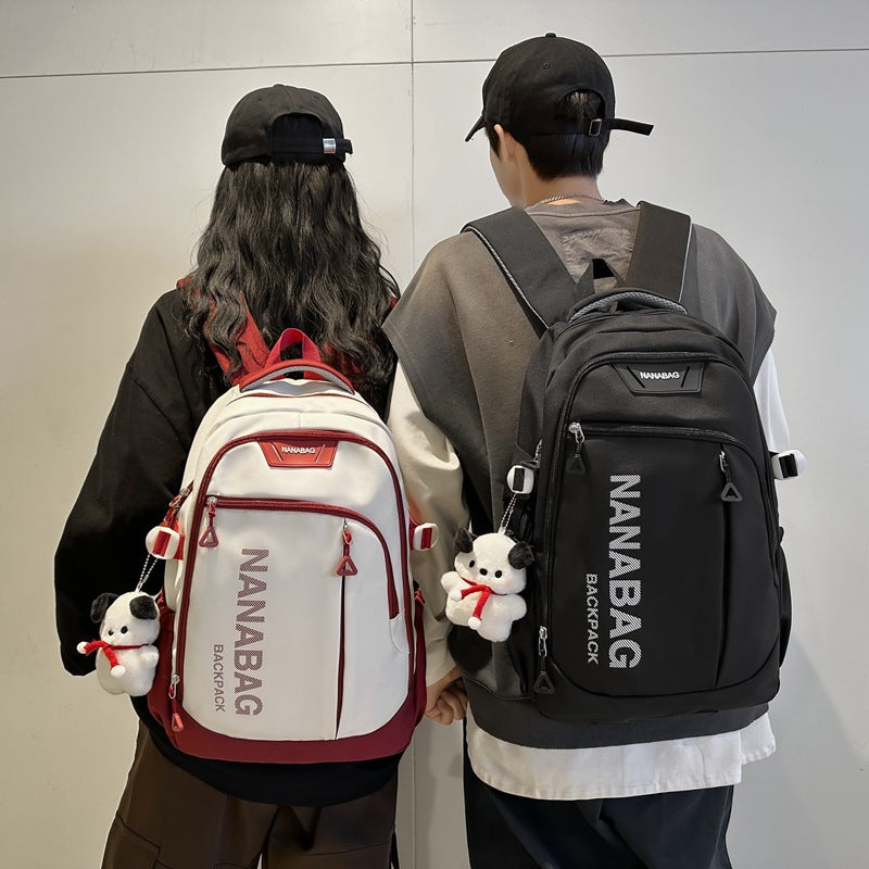 New Oxford cloth backpack Fashion Oxford backpack Korean version casual backpack Middle school bag Backpack
