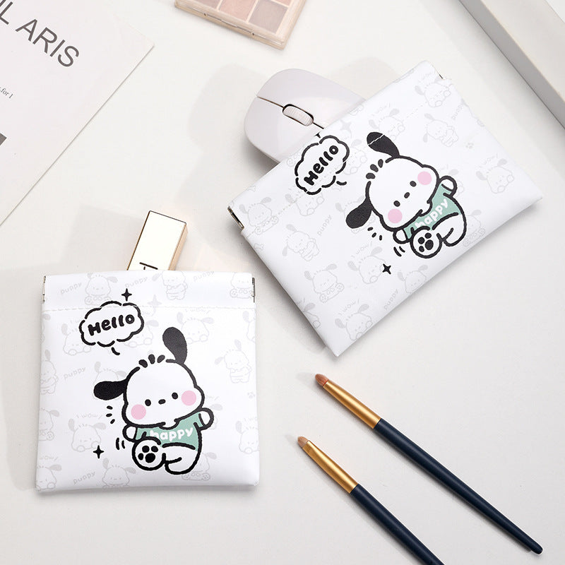 Shrapnel storage bag mouth, red envelope key, cosmetic bag, data cable, storage bag, portable mini bag in the carry-on bag