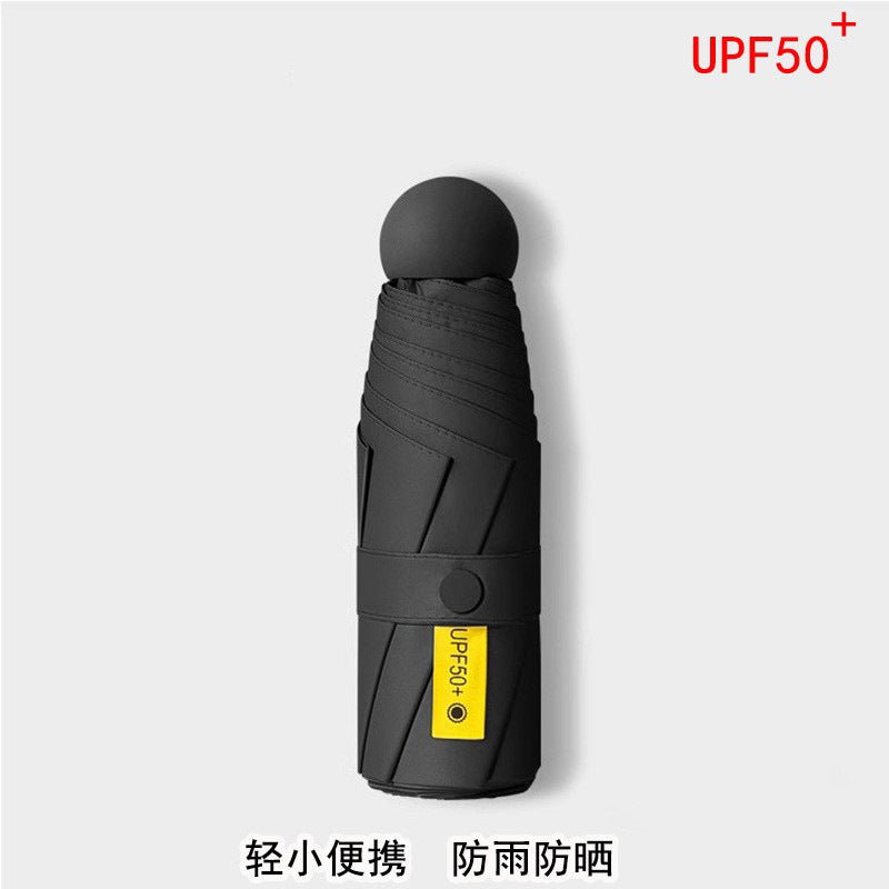 50% off capsule umbrella sun umbrella sun umbrella mini rain or shine umbrella women's portable customizable logo wholesale