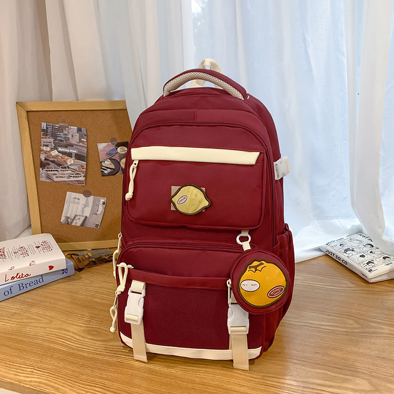 Large capacity backpack for women, fashionable casual sports backpack, versatile laptop backpack for high school and college students, trendy style