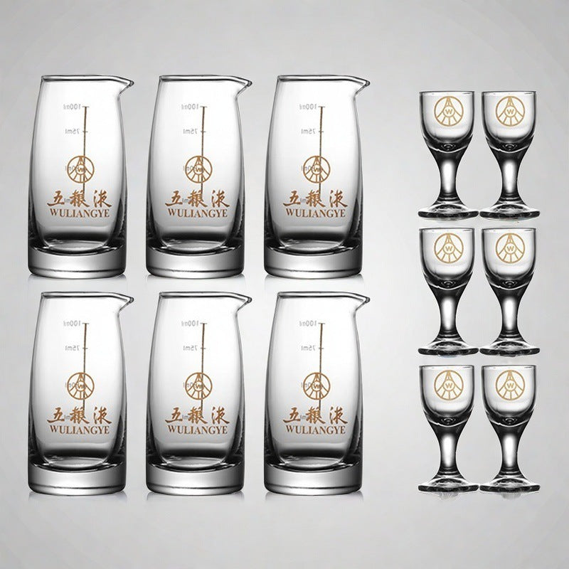 New chinoiserie gift box suit white wine glass wine set suit liquor glass glass wine jug small wine glass wine dispenser