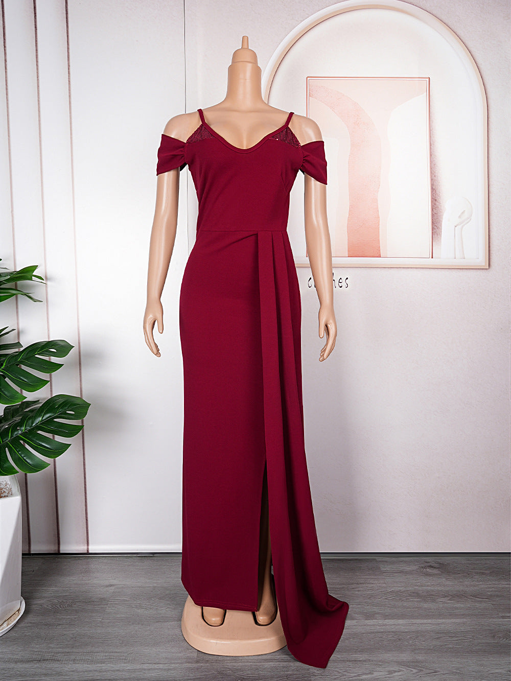 European and american  sexy evening dresses cross-border e-commerce african  bridesmaid wedding slip dresses