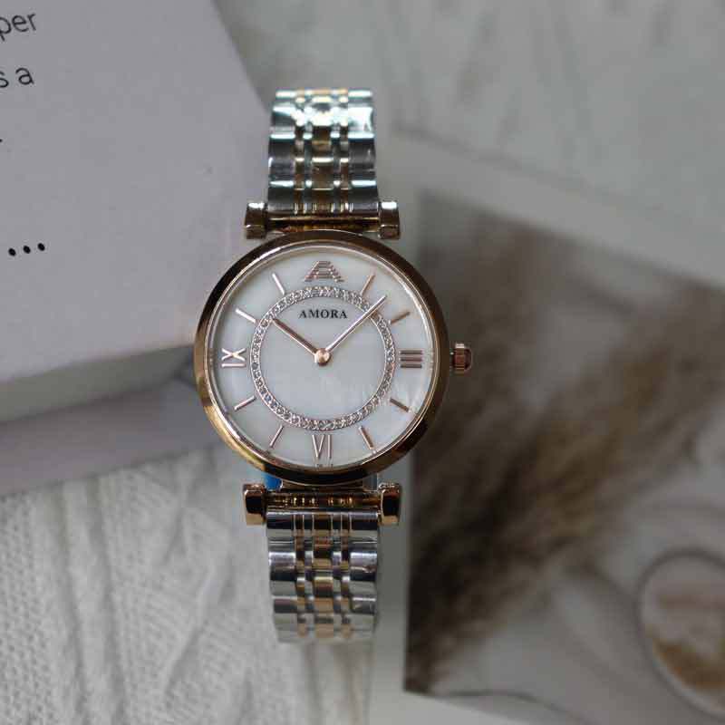 Wholesale new arrival: diamond-studded women's watch - high-style, stainless steel band, ultra-thin, elegant quartz watch for women