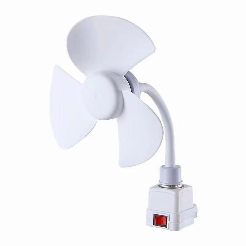Large 14cm fan blades for home small whirlwind socket fan lamp holder socket brushless motor small body energy saving