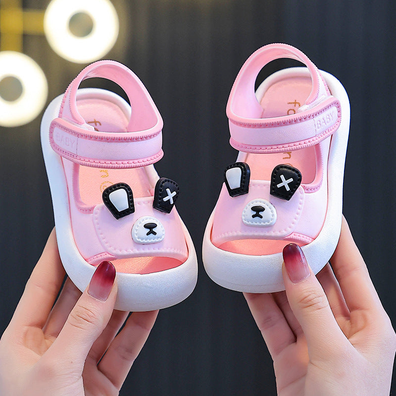 Kids' sandals: new summer korean style, soft sole, non-slip, waterproof first walker sandals for boys and girls aged 2-3 years